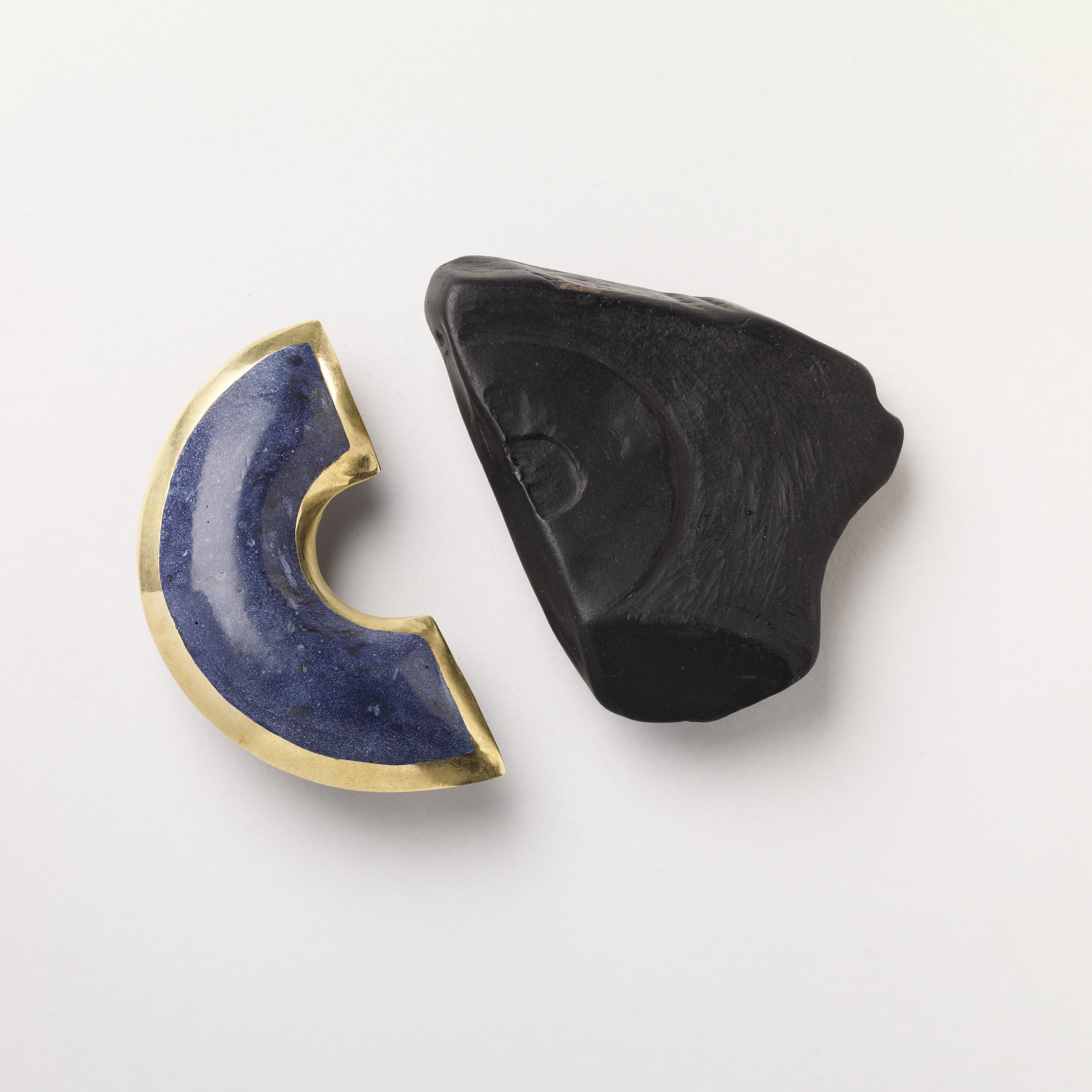 Azure and Woad Brooches