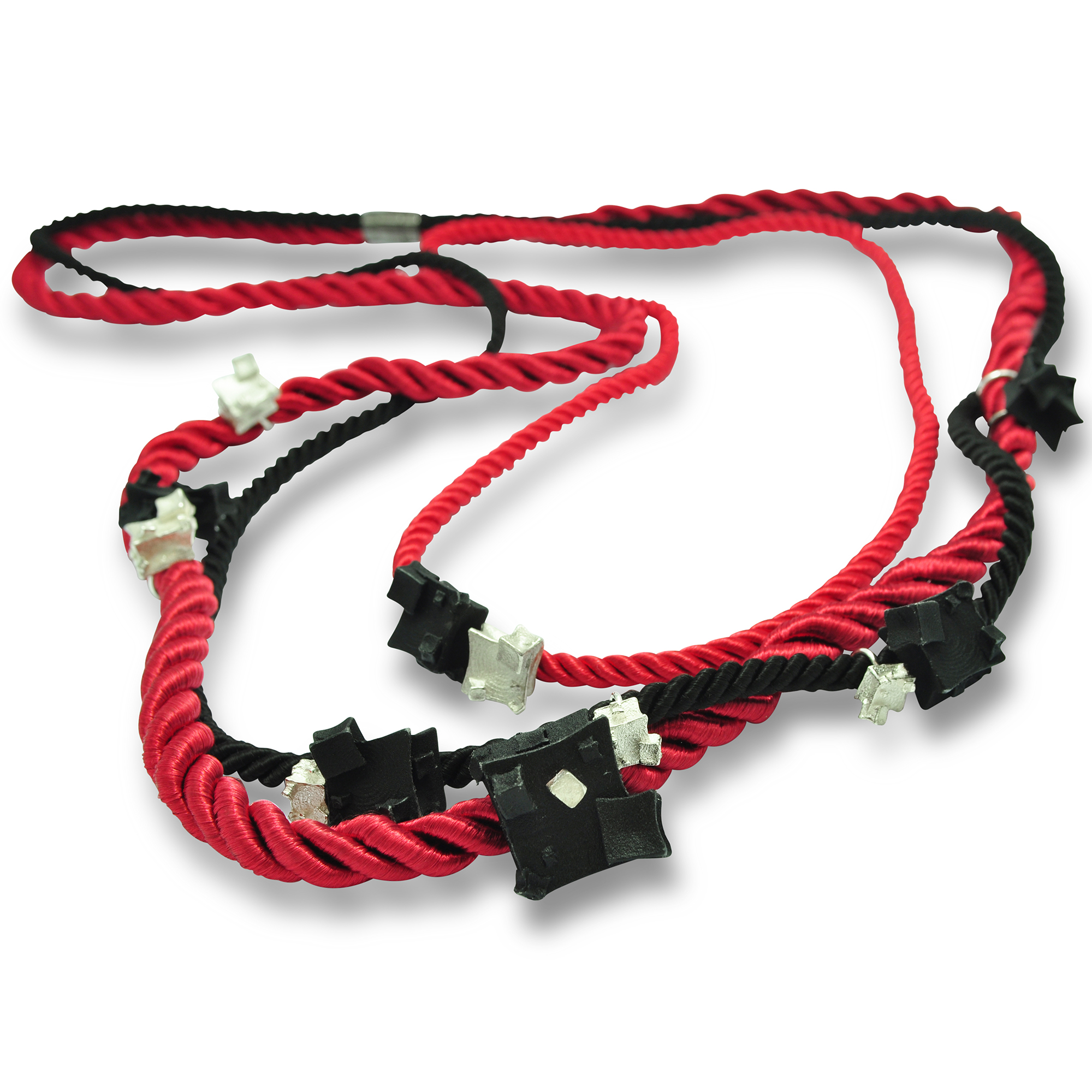 Red Black Rope Neckpiece