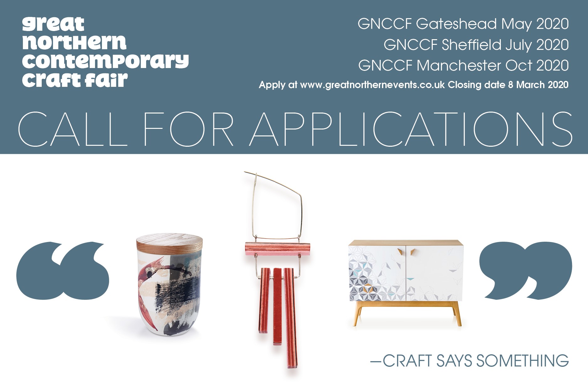 Exhibit & Sell Call for Entries Great Northern Contemporary Craft