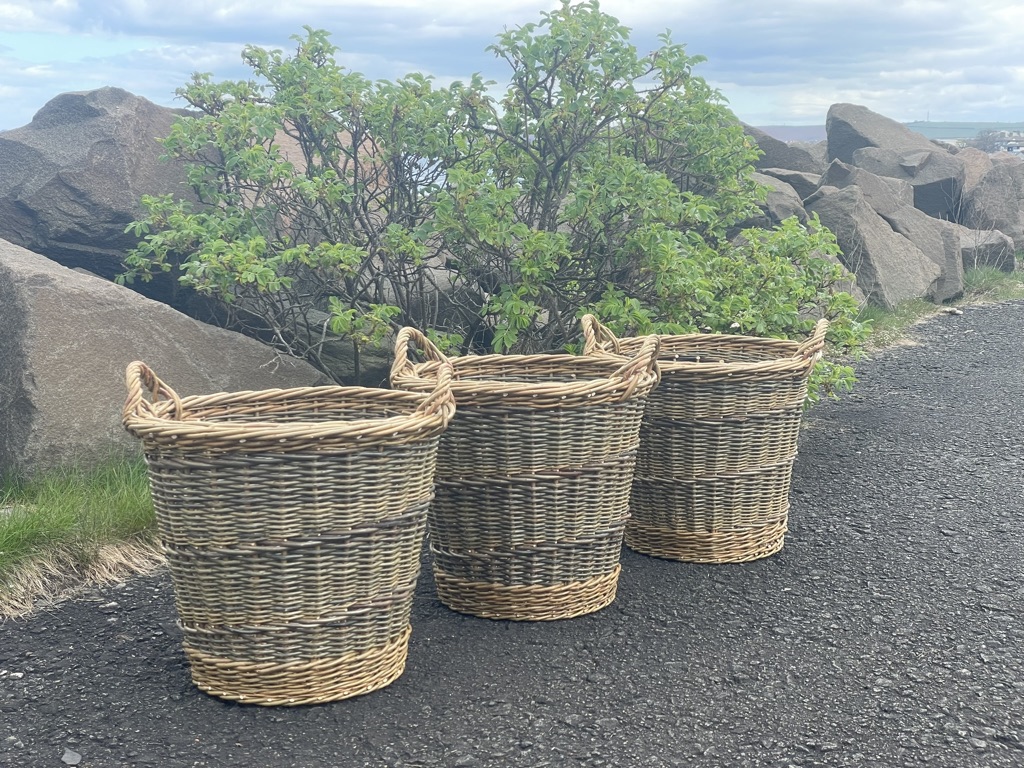 Row of Log Baskets