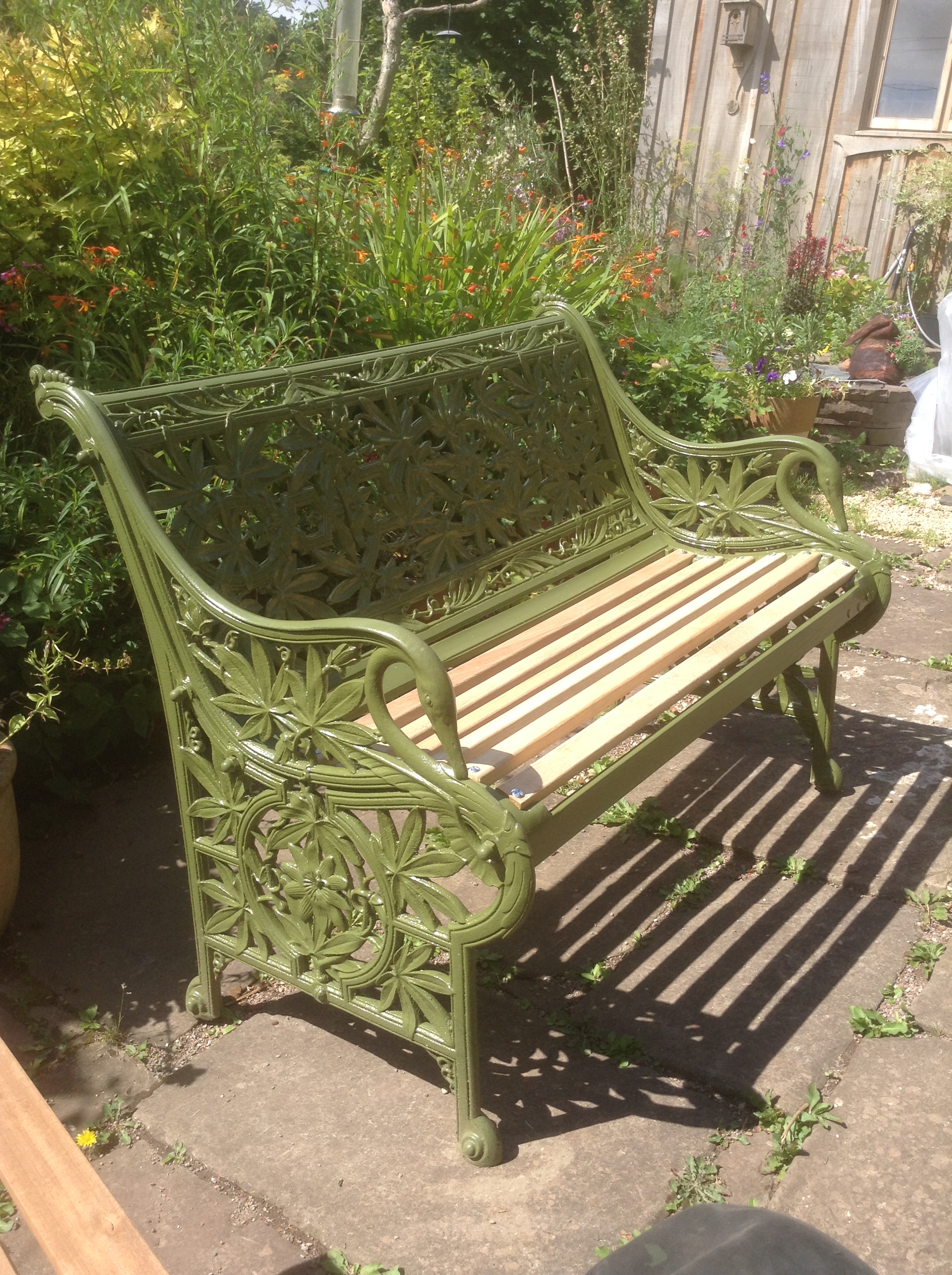 Cast Iron Bench Restoration