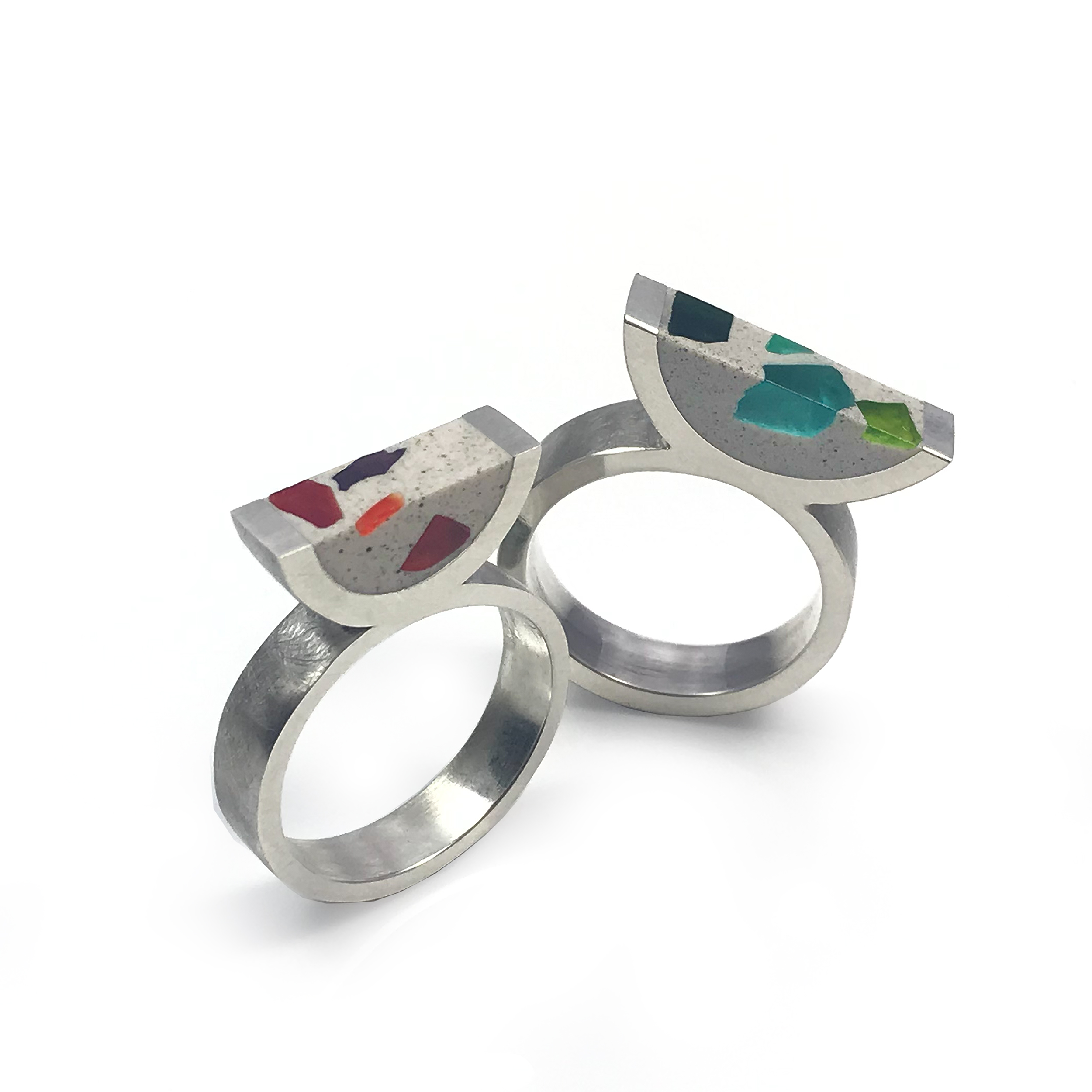 Terrazzo Rings