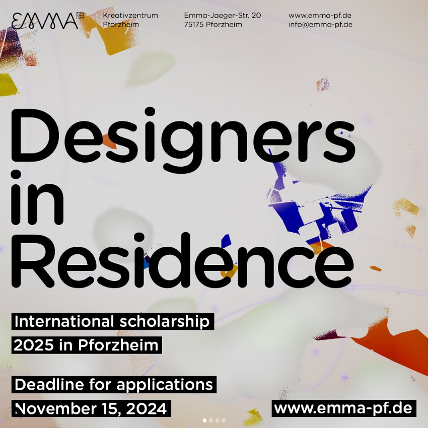 Open Call for Scholarship Programme ‘Designers in Residence