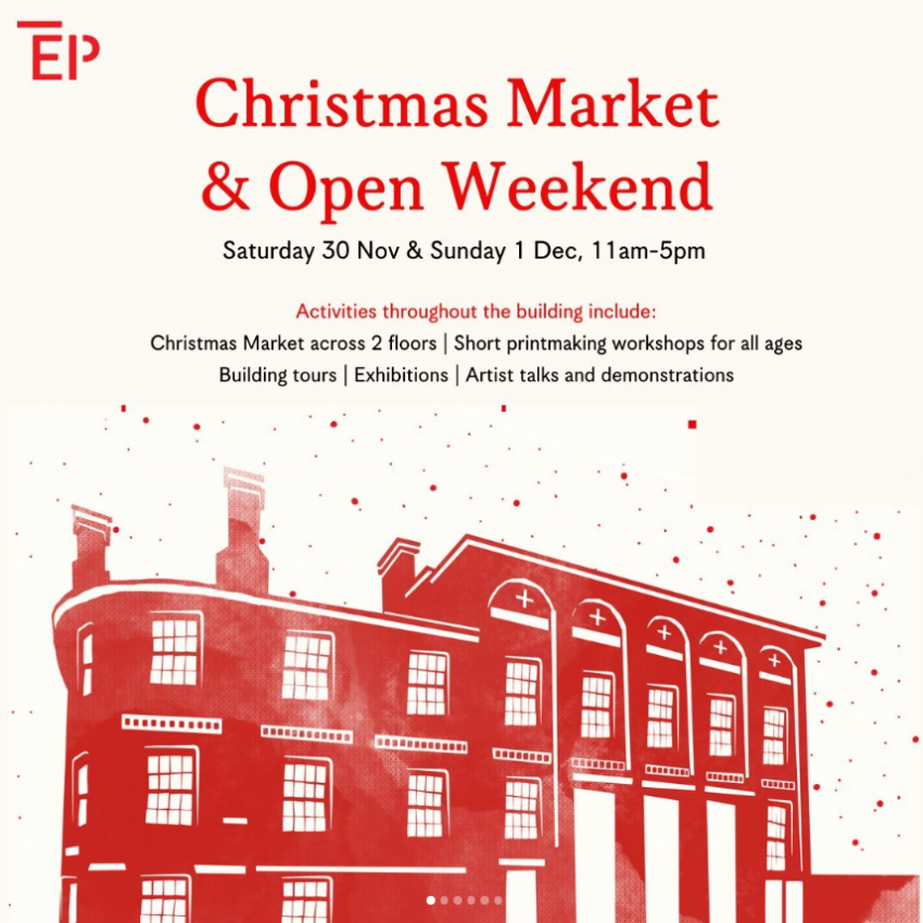 Edinburgh Printmakers Christmas Craft Market and Open Weekend