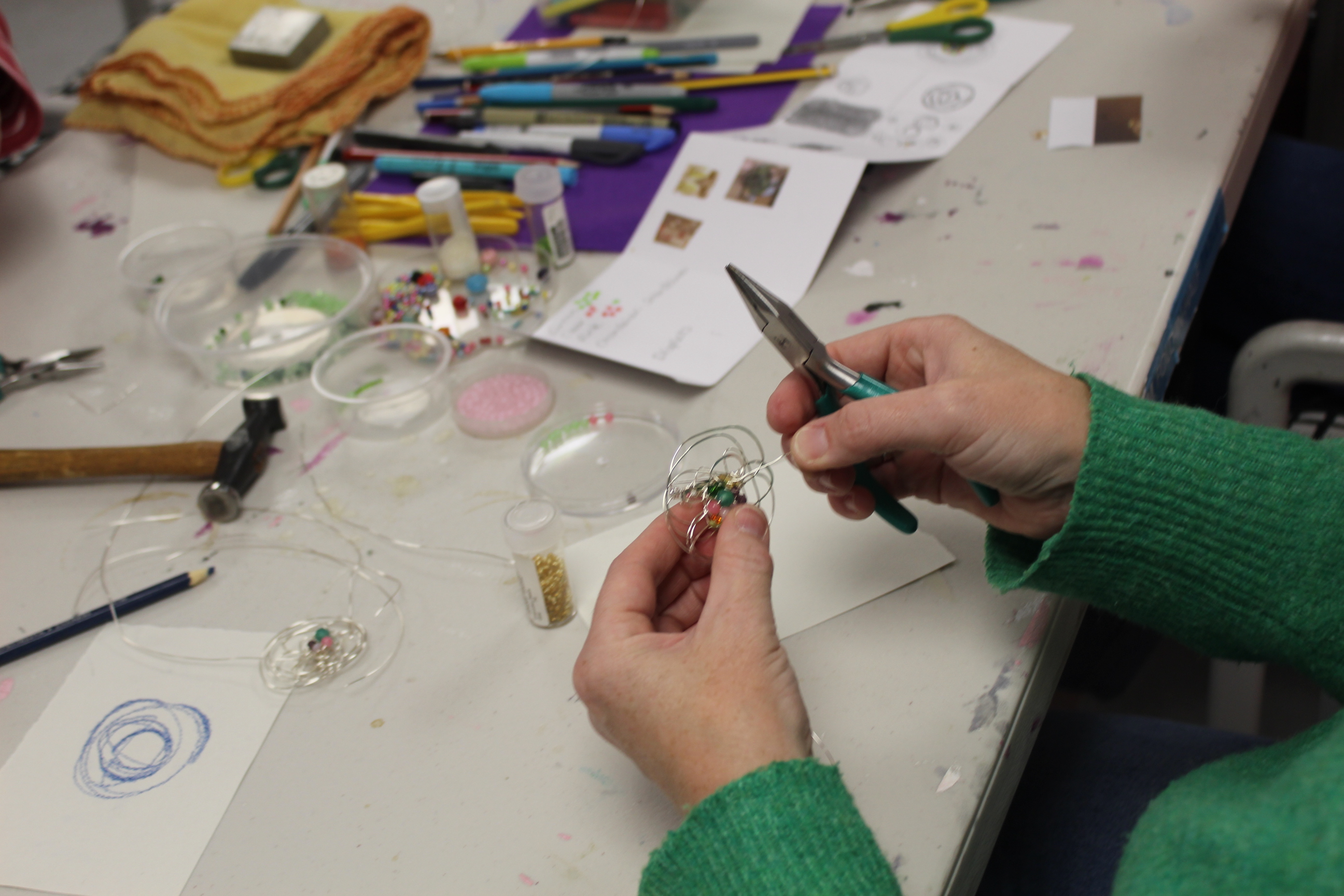 Make a Silver Beaded Necklace with Laura Murray