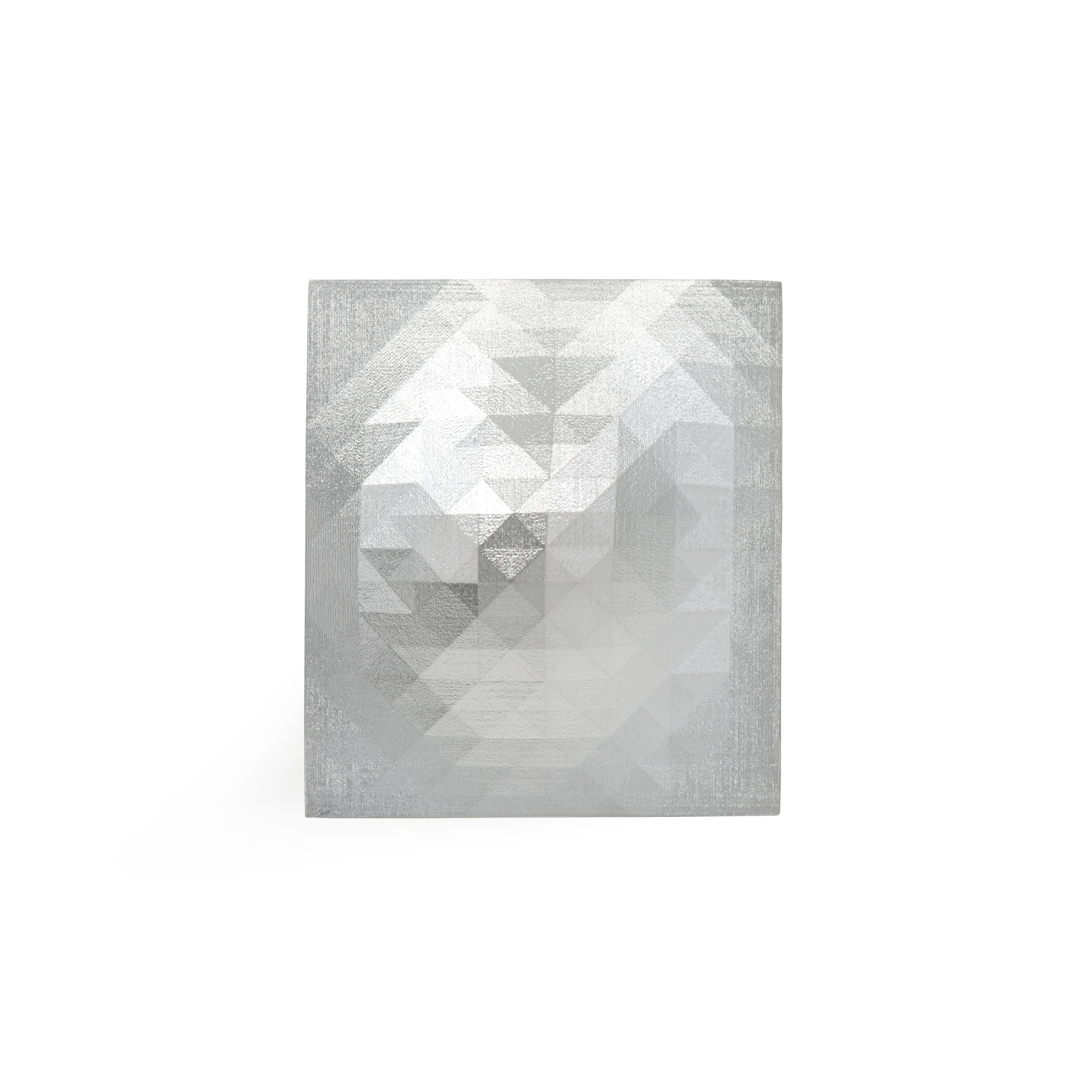 Faceted Square brooch