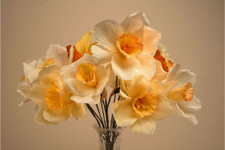 Paper Flower Making: Daffodils