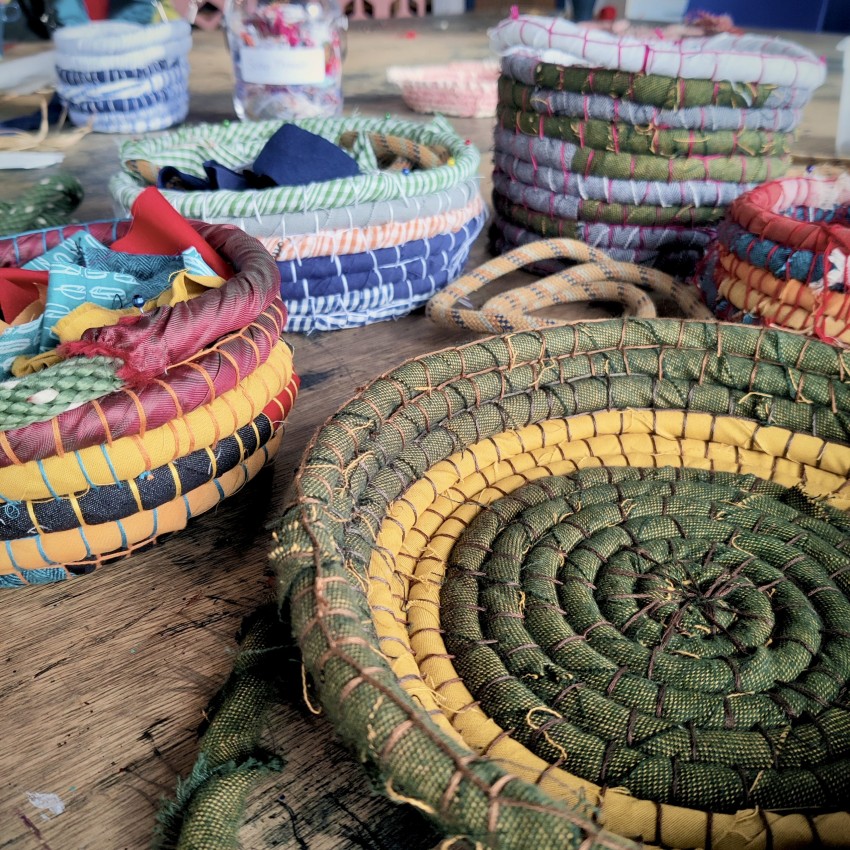 Upcycled Fabric Baskets